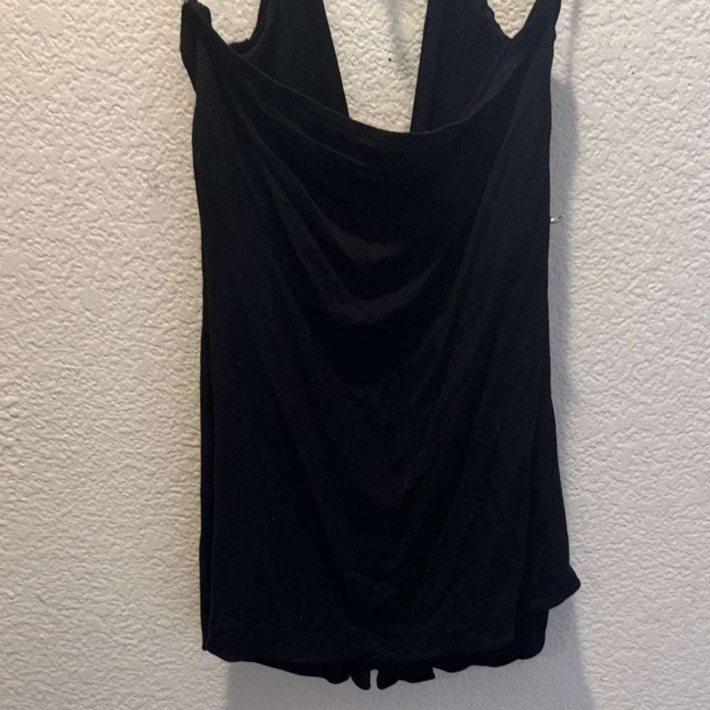 Sky Black Halter Top with Silver Butterfly Accents - Picture 5 of 5